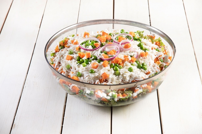 סלט בטטה, קינואה ועדשים