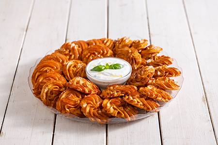 מגש לביבות בטטה אפויות