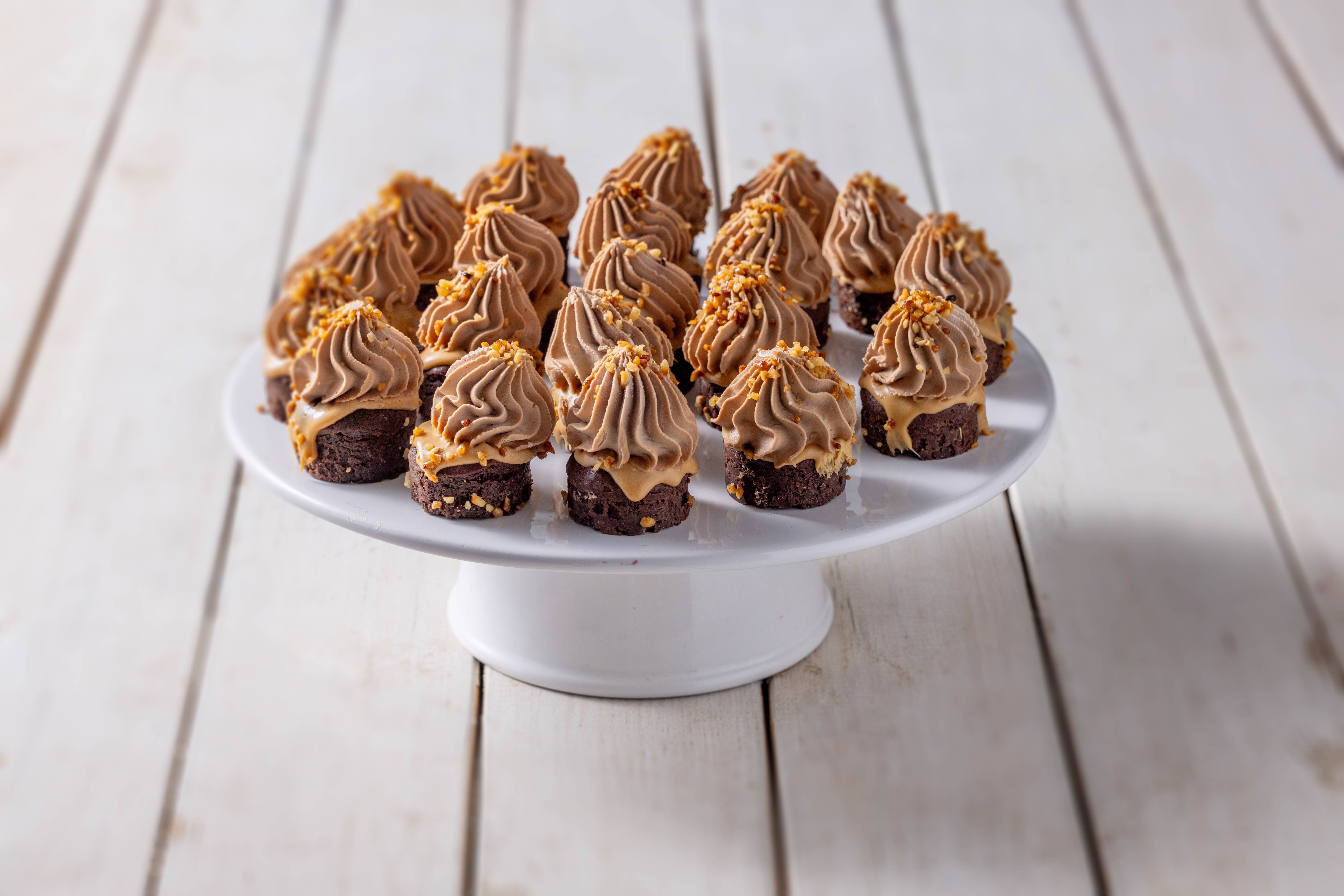 מגש מיני פאדג שוקולד גא'נדויה 20 יח'